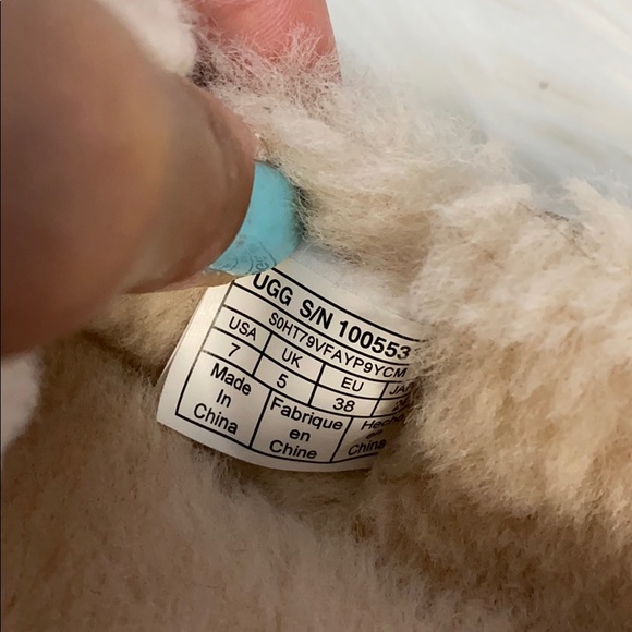 UGG Brett Slip on Moccasin Slippers Wool Lined Brown Braided Details Size 7 - Picture 7 of 10